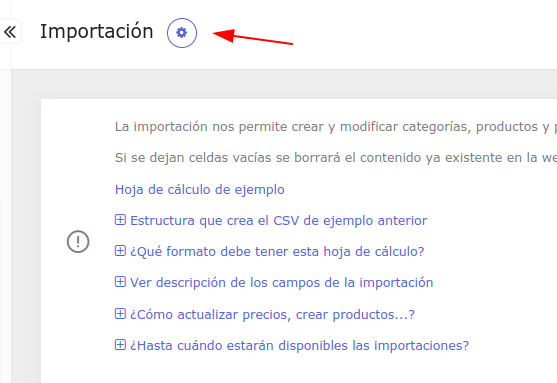 Captura localización importaciones automáticas